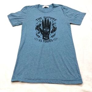 WOLF CUB BLUE THE FUTURE IS YOURS WOMEN'S T-SHIRT SIZE XS